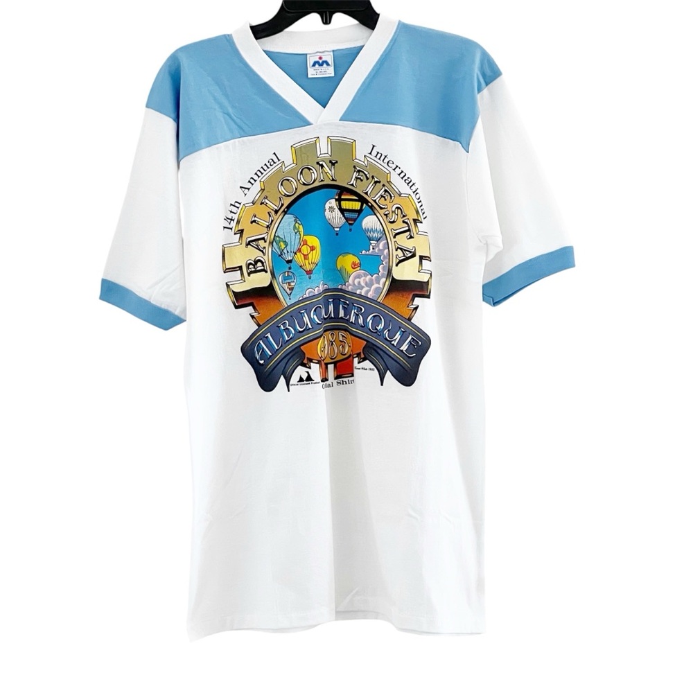 Albuquerque Balloon Fiesta Vintage 1985 Ringer Tee XL 46-48 Graphic T-Shirt